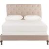 SAFAVIEH Home Collection Hathaway Taupe & Rustic Oak Bed, Queen(Taupe/Rustic Oak)