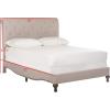 SAFAVIEH Home Collection Hathaway Taupe & Rustic Oak Bed, Queen(Taupe/Rustic Oak)
