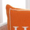SAFAVIEH Home Collection Hello Fall Orange Cotton 18-inch Square Decorative Accent Insert Throw Pillow