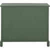 SAFAVIEH Home Collection Herman White Wash 6-Drawer Wicker Basket Storage Unit, Fully Assembled (AMH5702G)(Dusty Green)