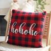 SAFAVIEH Home Collection Ho Red Gingham 20-inch Holiday Decorative Throw Pillow HOL3000A-2020, 20″ W x 20″ L