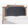 SAFAVIEH Home Collection Hudson Grey/Rustic Oak Queen Size Headboard(Grey/Rustic Oak)