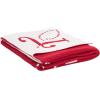 SAFAVIEH Home Collection Joy to The World Red/White 50 x 60-inch Holiday Decorative Throw Blanket