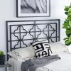 SAFAVIEH Home Collection Lucina Gunmetal Headboard, Queen(Antique Iron)