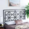 SAFAVIEH Home Collection Lucina Gunmetal Headboard, Queen(Gunmetal)
