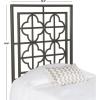 SAFAVIEH Home Collection Lucina Gunmetal Headboard, Queen(Gunmetal)