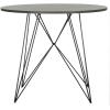 SAFAVIEH Home Collection Marino Mid-Century Modern Dark Grey Hairpin Leg Round Dining Table