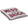 SAFAVIEH Home Collection Merry and Bright Grey/Red 50 x 60-inch Holiday Decorative Throw Blanket