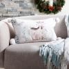 SAFAVIEH Home Collection Nutmeg White and Brown (12″ x 20″) Pillow