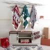 SAFAVIEH Home Collection Prancer Red Sherpa 50 x 60-inch Holiday Decorative Throw Blanket