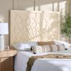 SAFAVIEH Home Collection Richella Boho Ivory Wash Queen Size Headboard(Ivory Wash)