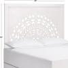 SAFAVIEH Home Collection Romilda White Wash Queen Size Headboard(White Wash)