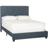 SAFAVIEH Home Collection Winslet Light Grey & Espresso Bed, Full(Light Grey)
