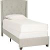 SAFAVIEH Home Collection Winslet Light Grey & Espresso Bed, Full(Navy)