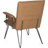 SAFAVIEH Home Johannes Mid-Century Camel Brown Arm Chair, 0(Camel)