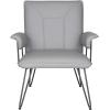 SAFAVIEH Home Johannes Mid-Century Camel Brown Arm Chair, 0(Grey)