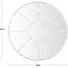 SAFAVIEH Home Jonelle Black Round 36-inch Decorative Accent Mirror(White)