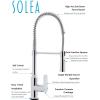 SAFAVIEH KCF2560C Solea Collection Euphoria Kitchen Faucet, Chrome