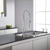 SAFAVIEH KCF2561C Solea Collection Arcadia Kitchen Faucet, Chrome