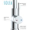 SAFAVIEH KCF2566C Solea Collection Prosper Kitchen Faucet, Chrome