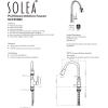 SAFAVIEH KCF2566C Solea Collection Prosper Kitchen Faucet, Chrome