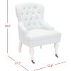 SAFAVIEH Mercer Collection Robert Light Brown Linen Club Chair(Robins Egg Blue)