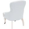 SAFAVIEH Mercer Collection Robert Light Brown Linen Club Chair(Robins Egg Blue)