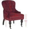 SAFAVIEH Mercer Collection Robert Light Brown Linen Club Chair(red)