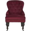 SAFAVIEH Mercer Collection Robert Light Brown Linen Club Chair(red)