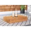 SAFAVIEH Outdoor Couture Collection Kauai Natural Solid Wood Teak Rectangular Coffee Table (CPT1042A)