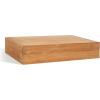 SAFAVIEH Outdoor Couture Collection Kauai Natural Solid Wood Teak Rectangular Coffee Table (CPT1042A)