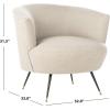 Safavieh Accent Chair, Normal, Hazelwood(Light Grey)