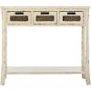 Safavieh American Homes Collection Autumn Vintage Cream 3-Drawer Console Table(Vintage Cream)