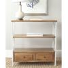 Safavieh American Homes Collection Chandra Pale Blue and White Smoke Console Table(Ash Grey)