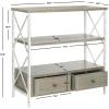 Safavieh American Homes Collection Chandra Pale Blue and White Smoke Console Table(Ash Grey)