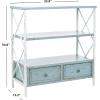 Safavieh American Homes Collection Chandra Pale Blue and White Smoke Console Table(Pale Blue / White Smoke)