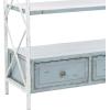 Safavieh American Homes Collection Chandra Pale Blue and White Smoke Console Table(Pale Blue / White Smoke)