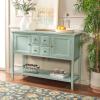 Safavieh American Homes Collection Charlotte Medium Oak Sideboard(Aqua Smoke)