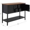 Safavieh American Homes Collection Charlotte Medium Oak Sideboard(Black / Oak)