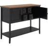 Safavieh American Homes Collection Charlotte Medium Oak Sideboard(Black / Oak)