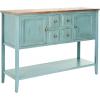 Safavieh American Homes Collection Charlotte Medium Oak Sideboard(Blue / Oak)