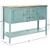 Safavieh American Homes Collection Charlotte Medium Oak Sideboard(Blue / Oak)