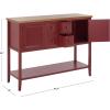 Safavieh American Homes Collection Charlotte Medium Oak Sideboard(Egyptian Red / Oak)