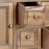 Safavieh American Homes Collection Charlotte Medium Oak Sideboard(Quartz Grey / Oak)