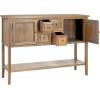 Safavieh American Homes Collection Charlotte Medium Oak Sideboard(Quartz Grey / Oak)