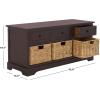 Safavieh American Homes Collection Damien Vintage Grey 3 Drawer Storage Unit(Dark Chocolate)