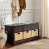 Safavieh American Homes Collection Damien Vintage Grey 3 Drawer Storage Unit(Dark Chocolate)
