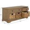 Safavieh American Homes Collection Damien Vintage Grey 3 Drawer Storage Unit(Desert Brown)