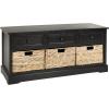 Safavieh American Homes Collection Damien Vintage Grey 3 Drawer Storage Unit(Distressed / Black)