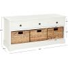 Safavieh American Homes Collection Damien Vintage Grey 3 Drawer Storage Unit(Distressed Cream)